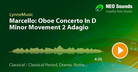 Marcello Oboe Concerto In D Minor Movement Adagio Alessandro