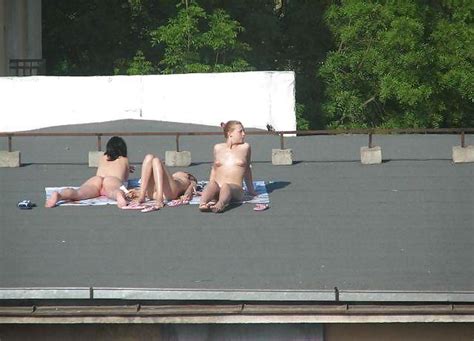 Sunbathing On The Roof Porn Pictures XXX Photos Sex Images 892121 PICTOA
