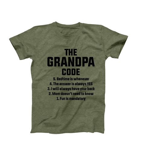 Funny Grandpa T-shirt, the Grandpa Code, Best Grandpa Shirt, Grandpa ...