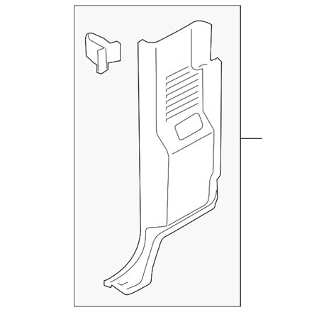 BC3Z 25278D13 BA Lower Pillar Trim 2011 2016 Ford Group 1 Auto Parts