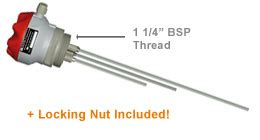 Resistive Level Sensor (3 rods) incl. PP locking nut