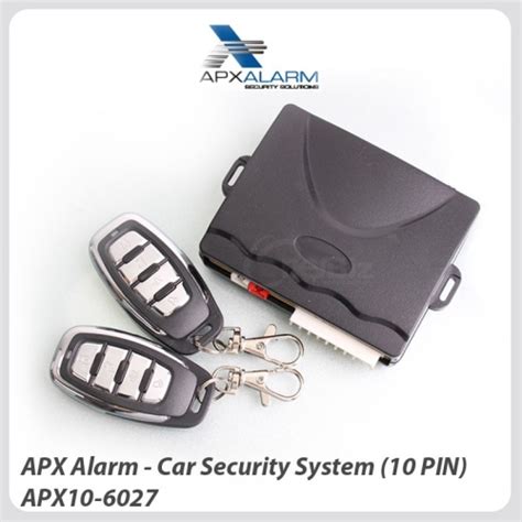 Apx Alarm Car Security System Full Set With Centre Lock Relay Siren And Vibrate Sensor 13 Pin