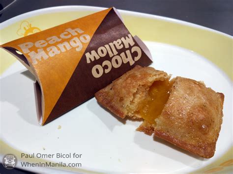 The Jollibee Pie Showdown: Choco Mallow Pie or Peach Mango Pie? - When In Manila