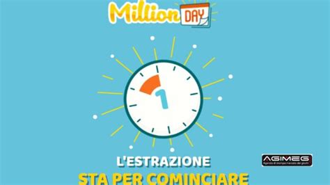 Millionday Estrazione Di Oggi Domenica Maggio Agimeg