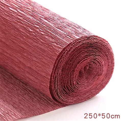 17 Colors 250x50cm Colored Crepe Paper Roll Origami Crinkled Crepe