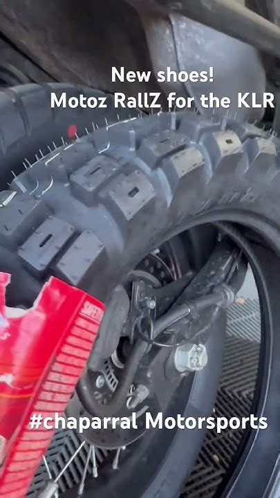 New Tires For Klr 650 Motoz Tractionator Rallz Chaparral Youtube