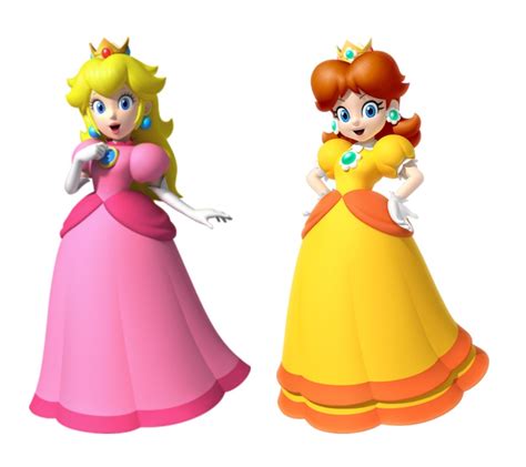 Peach e Daisy pose (2009-2011) | Mario princess daisy, Super princess ...