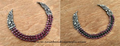 Antique Indian Silver Jewellery Necklace - South India Jewels