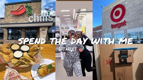 VLOG SPEND THE DAY W ME BRE Target LUNCH Chilis UNBOXING Vlog