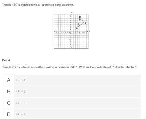 Solved Triangle ABC Is Graphed In The Xy Coordinate Plane As Shown