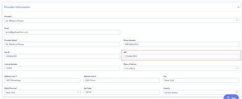 Claim Forms Add An Individual Npi Number Healthie Software Support