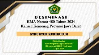 Struktur Kurikulum Kma Tahun Pptx