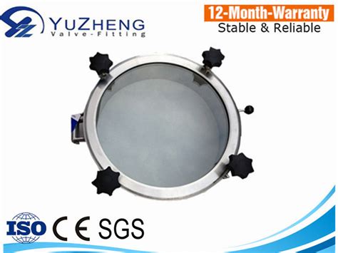 Stainless Steel Sanitary Round Outward Manway With Pressure China