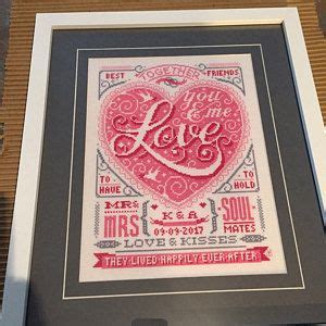 Wedding Love Customisable Wedding Cross Stitch Pattern Digital Format