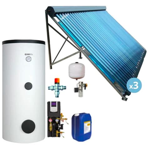 Kit Chauffe Eau Solaire Avec Capteurs Tubes Sous Vide Litres