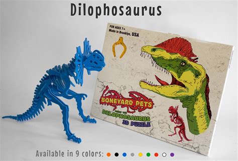 Dinosaur Skeleton Dinosaur Toy 3D Dinosaur Skeleton Puzzle | Etsy