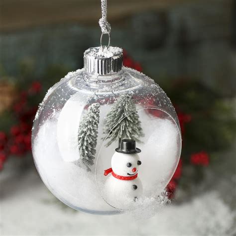 Plastic Open Christmas Ball Ornament Christmas Ornaments Christmas