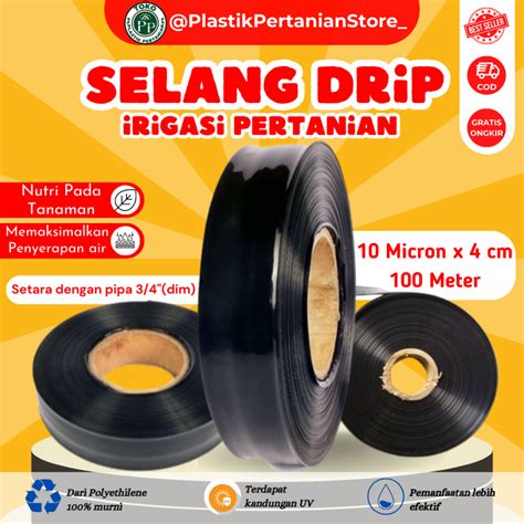 Jual Selang Drip Micron Cm Meter Pipa Inch Shopee