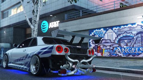 Modifikasi R34 Twin Turbo Gta V Roleplay Youtube