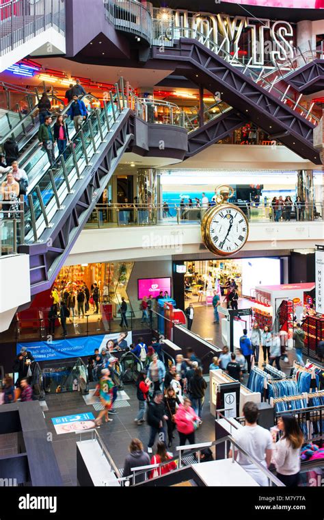 Interior of the Melbourne Central shopping centre, in Melbourne's CBD ...