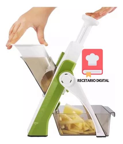 Cortador Rallador De Verduras Frutas Con Recetario Cocina Env O Gratis