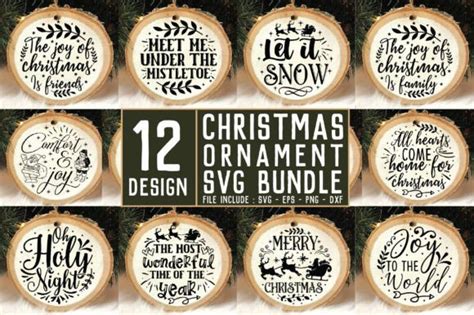 Christmas Ornament SVG Bundle Graphic By Creative Art Creative Fabrica