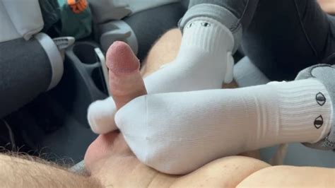 BBW Footjob With Massive Cumshot On Legs Amateur Porn Feat WhitJam XHamster