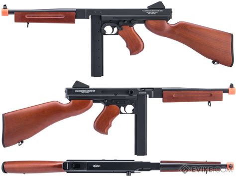 Cybergun Auto Ordnance Licensed Thompson M1a1 Airsoft Aeg Rifle W Real