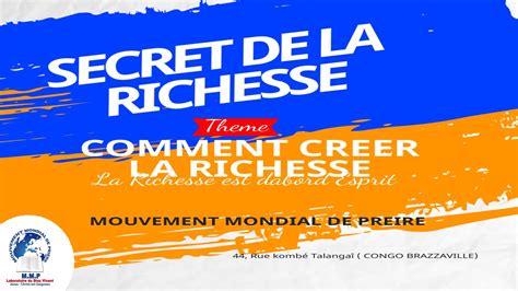 LE SECRET DE LA RICHESSE COMMENT CREER LA RICHESSE avec l Apôtre