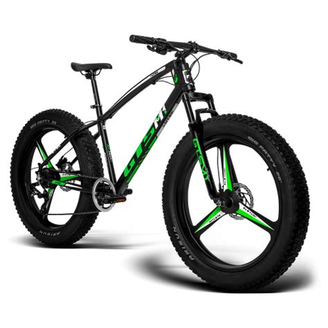 Bicicleta gts Fat Bike Aro 26 Freio a Disco Hidráulico Cambio