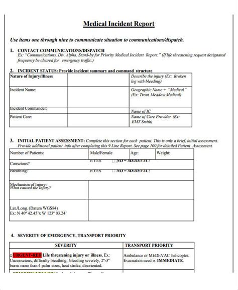 Incident Summary Report Template New Creative Template Ideas