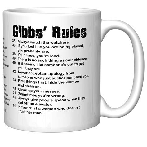 Ncis Gibbs Rules Coffee Mug With Distressed Etsy