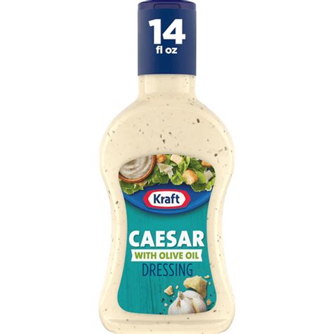 Kraft Caesar Salad Dressing With Olive Oil 14 Fl Oz Bottle Caesar Foodtown