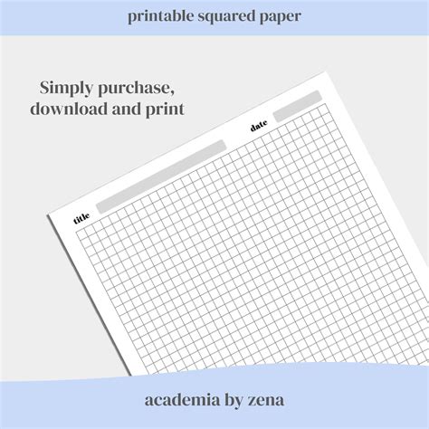 Papel cuadriculado imprimible Papel de matemáticas Papel Etsy España