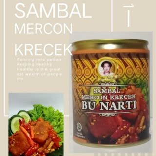 Jual Sambel Krecek Mercon Kaleng Bu Narti Sambal Krecek Mercon Bu