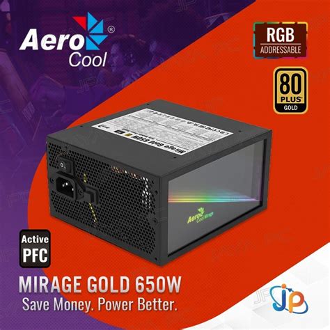 Jual Aerocool Mirage Gold Rgb W Psu Power Supply Fully Modular