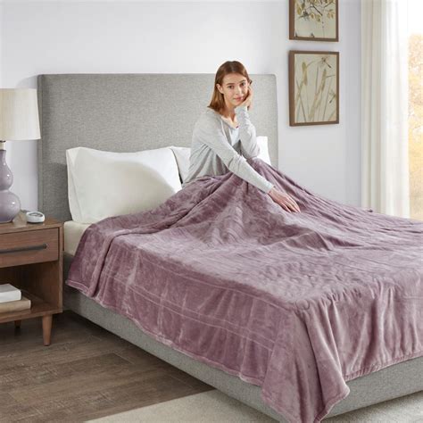 Beautyrest Heated Plush Knitted Microlight Blanket King 8302090 HSN