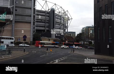 St James S Park Newcastle United Football Stadium Stock Video Footage