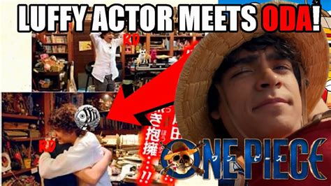 Netflix One Piece Live Action Luffy Actor Meets Eiichiro Oda Creator