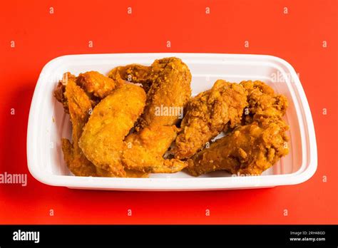 Deep Fried Chicken Wings Stock Photo Alamy