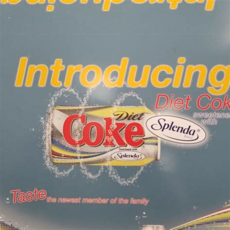 Introducing Diet Coke With Splenda Advertisement Preproduction Art Work