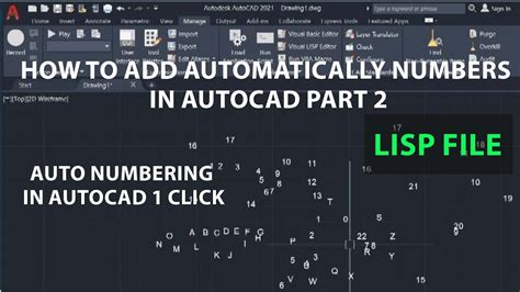 How To Add Automatically Numbers In AutoCAD 2021 Part 2 With Lisp YouTube