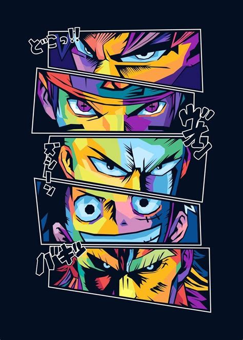 Anime Legends In Pop Art Poster By Ardani Ardani Displate In