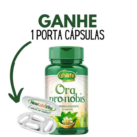 Ora Pro Nobis Capsulas Original 100 60 Cáps Unilife Shopee Brasil