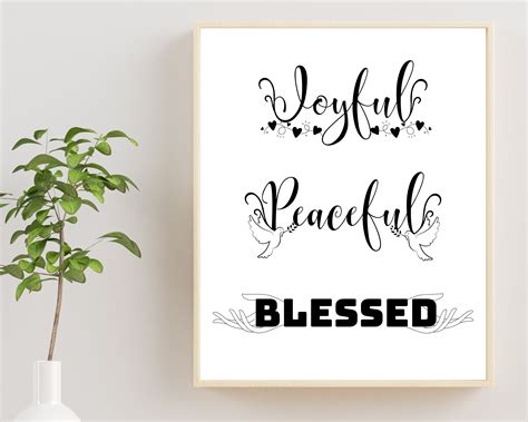 Blessed Wall Art Bible Verse Digital Print Instant Download Printable for Christianhomedecor ...