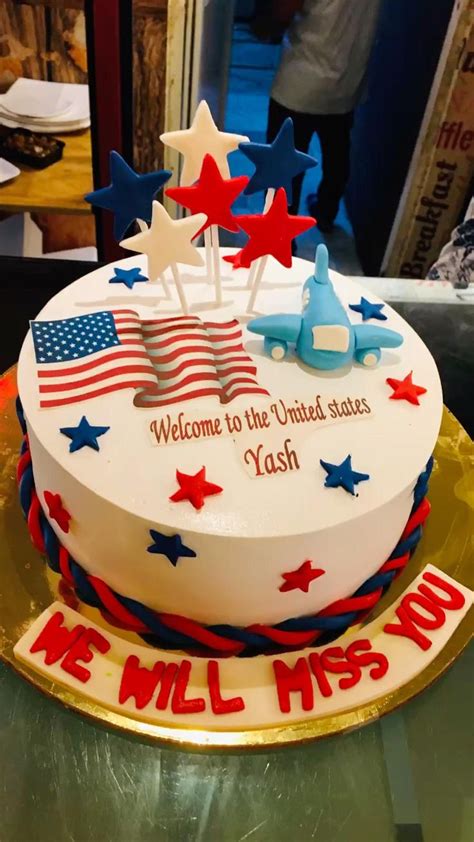 Bon Voyage Cake Ideas: Welcome to the United States Theme