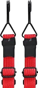 Red Heavy Duty Flat Adjustable Bungee Cords With Lbs Max Break