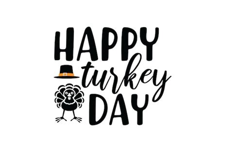 Premium Vector Happy Turkey Day