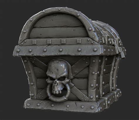 3d Pirate Treasure Chest 3d Model Cgtrader