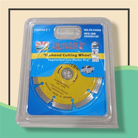 Jual FUJIYAMA DIAMOND CUTTING WHEEL 4 INCH DRY MATA PISAU POTONG